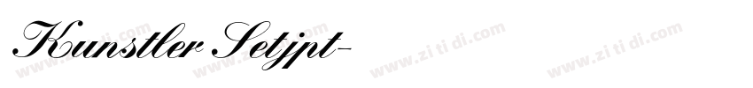 Kunstler Setjpt字体转换